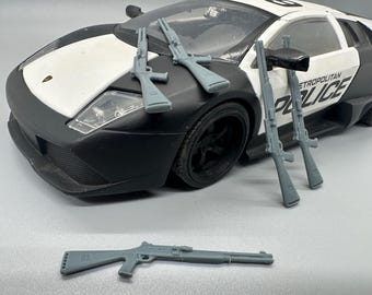 1/24 Scale Resin Lot of 5 Tactical Shotguns Benelli M4 Style