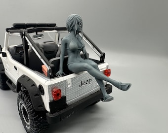 1/24 Maßstab Sexy Beach Girl Resin Figur unbemalt