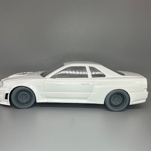 1/24 Scale Stock Steel Wheels and Tires Resin