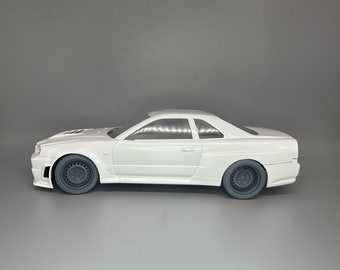 1/24 Scale Stock Steel Wheels and Tires Resin