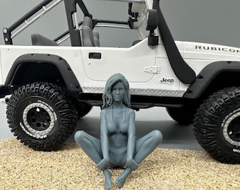 1/24 Maßstab Sexy Beach Girl Resin Figur unbemalt