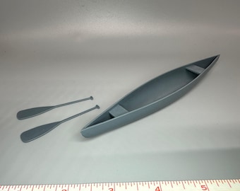 1/24 Scale Harz Kayak - Kanu mit Erzen unbemalt