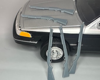 1/24 Resin Lot von 5 Schrotflinten, unbemalt