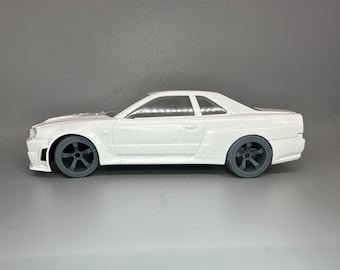 1/24 Scale Deep Dish 5 Spoke Wheels and Tires Resin