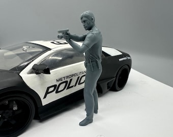 1/24 Polizist Resin Figur unbemalt