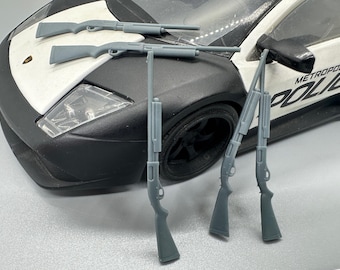 1/24 Skala Resin Lot von 5 Polizei Schrotflinten Remington 870 Style (5 Runden)