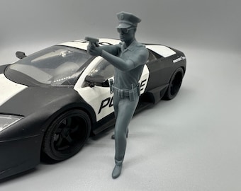 1/24 Polizist Resin Figur unbemalt