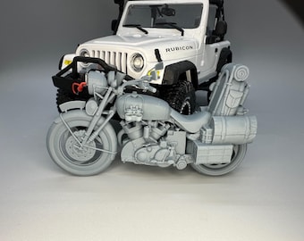 1/24 Scale Harley Davidson Vintage Traveller Motorrad unbemalt Resin Model