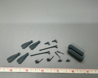 1/24 Scale Resin Navy Seal Operational Gear Set