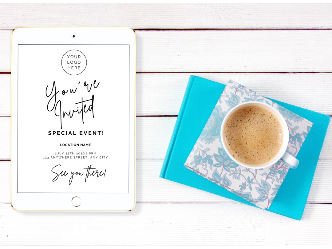 Modern Business Text Message Invitation Template Minimalist You #39 re