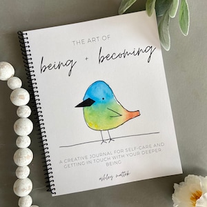 Creative Art Journal - Therapy Journal - Self-Care and Stress Management Workbook - Guided Art Journal