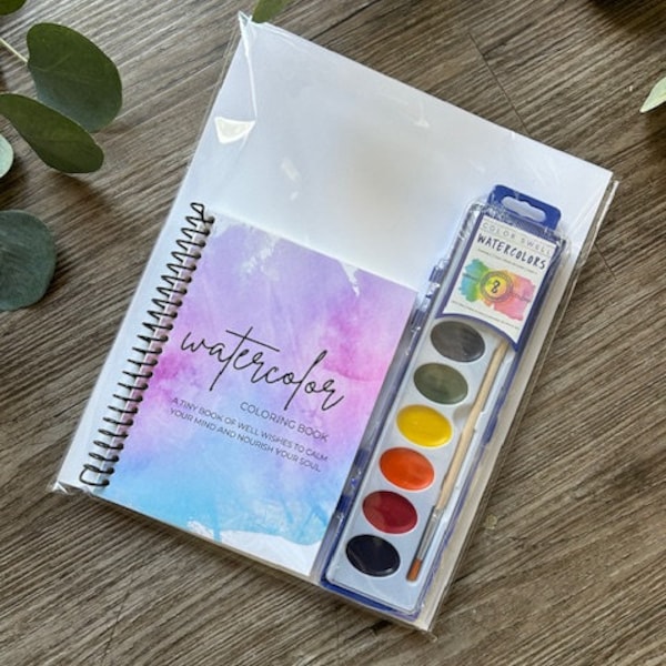 Watercolor Coloring Book - Coloring Book - Watercolor Book