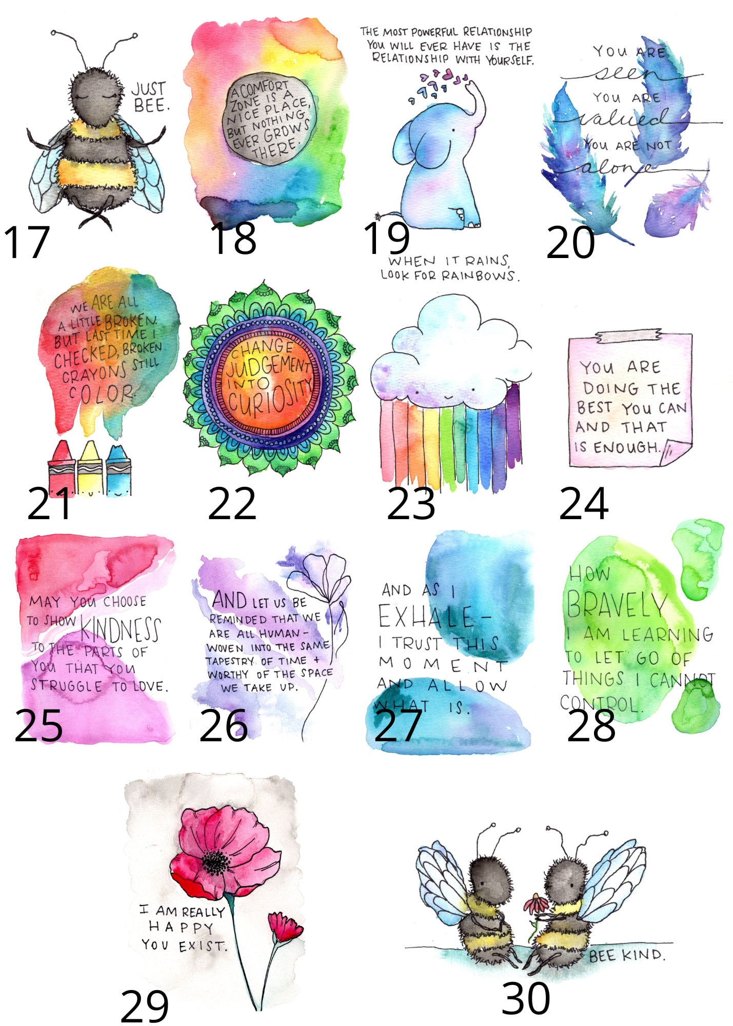 8x10 Inspirational Watercolor Art Print - Etsy