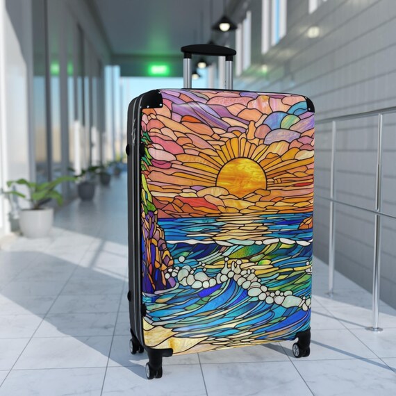 Tropical Beach Luggage - Unique Colorful Travel Gifts - Stained