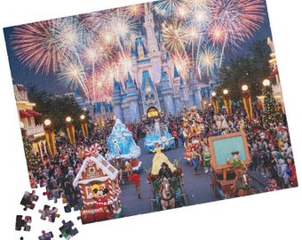 Mickey Mouse & Friends Christmas Jigsaw Puzzle | Disney Jigsaw Puzzle | Gift for Disney World Lovers