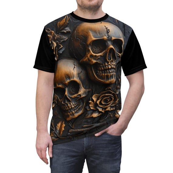 Skull Tshirt, Skeleton Shirt, Skull Shirt Men, Skull Gothic Shirt, Horror Shirt, Skull T-Shirt