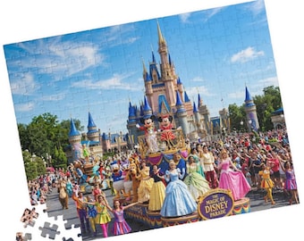 Mickey Mouse & Friends Jigsaw Puzzle | Disney Jigsaw Puzzle | Gift for Disney World Lovers |  Disney Castle Parade Puzzle