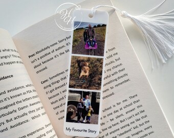 Personalised Bookmark, Photo Bookmark, Photo Gift, Acrylic Bookmark, Reader, Personalised Gift,