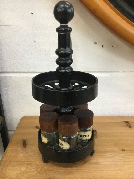 Robert Welch Victor Cast Iron Spice Rack and Jars Etsy UK