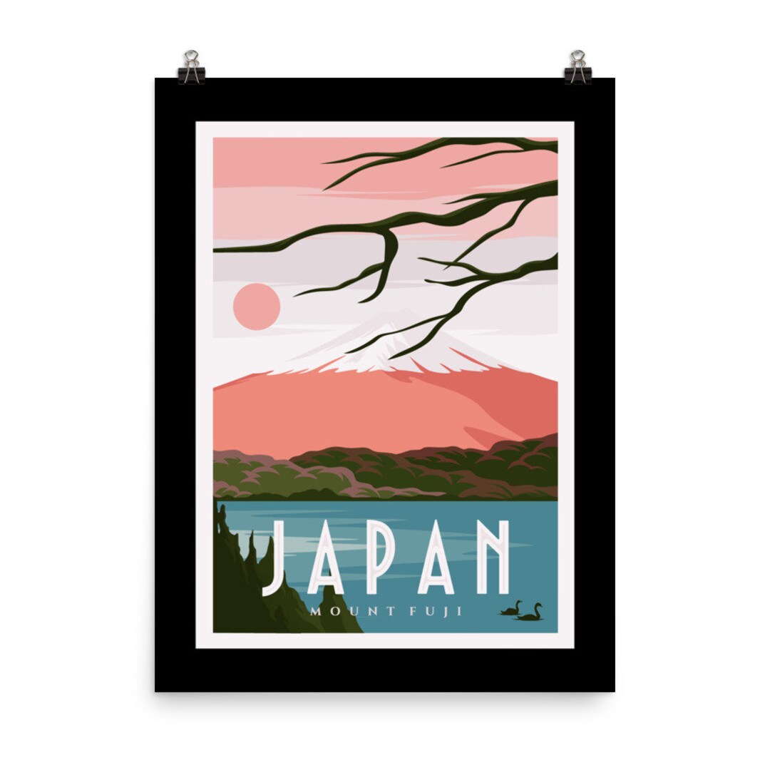 Mount Fuji Print • Japan Wall Art • Fuji Poster • Japanese Landscape ...
