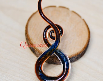 Glass Pincher Ear Stretcher Taper Twisted Design Ear Gauge Body Piercing Jewelry Glass Pincher 8mm