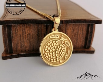 Customizable Pomegranate Pendant, Persephone and Hades Jewelry, Greek Mythology Necklace, Personalized Gift
