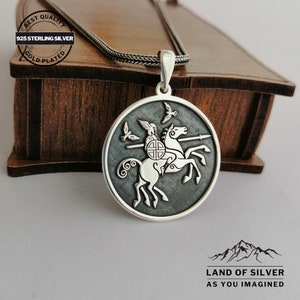Customizable, Sleipnir Necklace, Odins Horse Necklace, 925 Sterling Silver, Handmade, Warrior Pendant, Vikings Sleipner Pendant