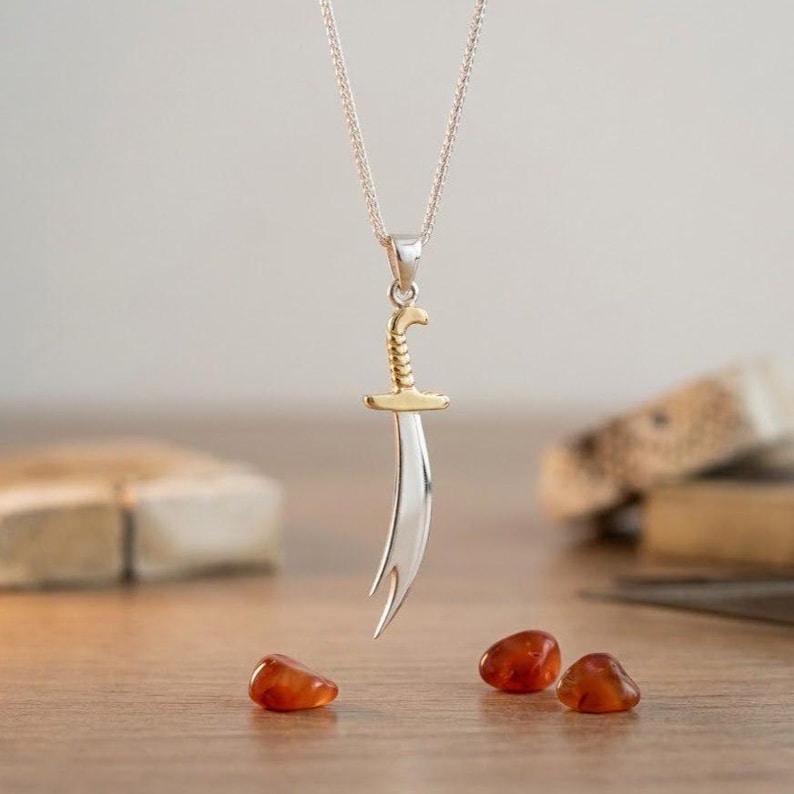 Customizable Zulfikar Necklace, Imam Ali Sword Pendant, Personalized Gift image 5