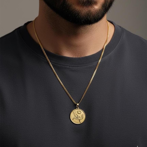 Collana Icaro Unisex Con Pendente Sole Dorato E Figura Argento - Gioiello Artistico Ispirato Alla Mitologia
