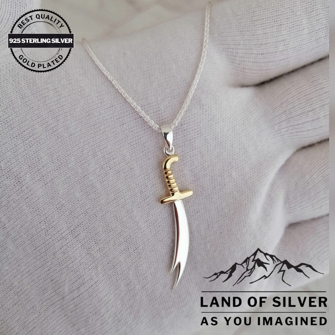 Zulfikar Necklace, Hz. Ali Sword, Handmade Product