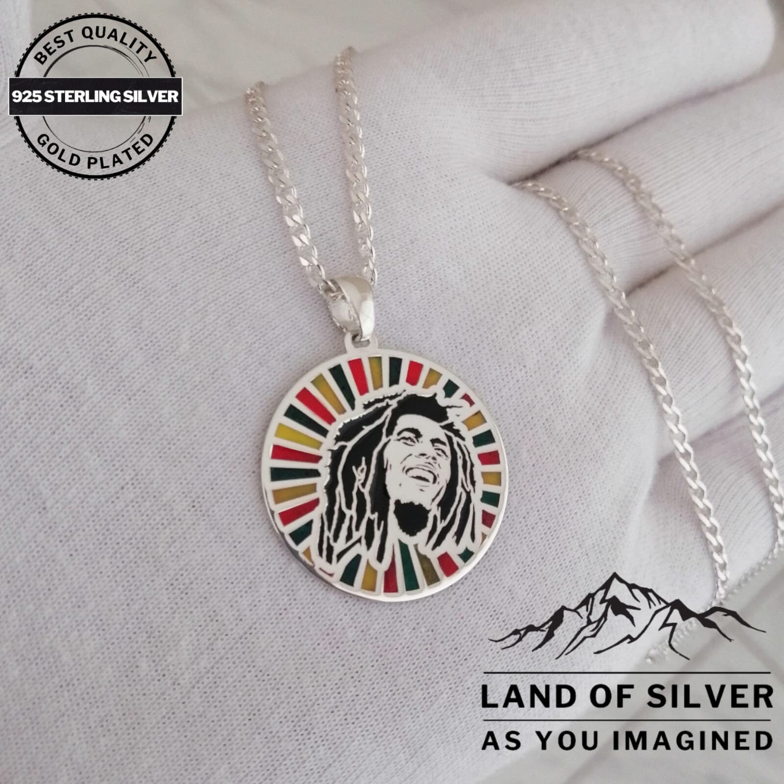 ciondolo bob marley - Materiali - Bigiotteria - di FimArt di Scassi