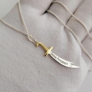 Customizable Zulfikar Necklace, Imam Ali Sword Pendant, Personalized Gift image 3