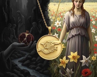 Customizable Hades and Persephone Necklace - Symbol of Eternal Love - Personalized Gift