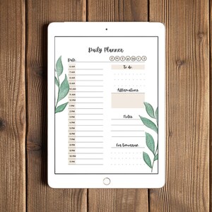 24 Hour Daily Planner, Hourly Planner, To-Do List, Printable Daily Agenda, Digital Planner PDF
