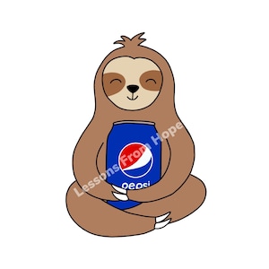 Pepsi Sloth - PNG File