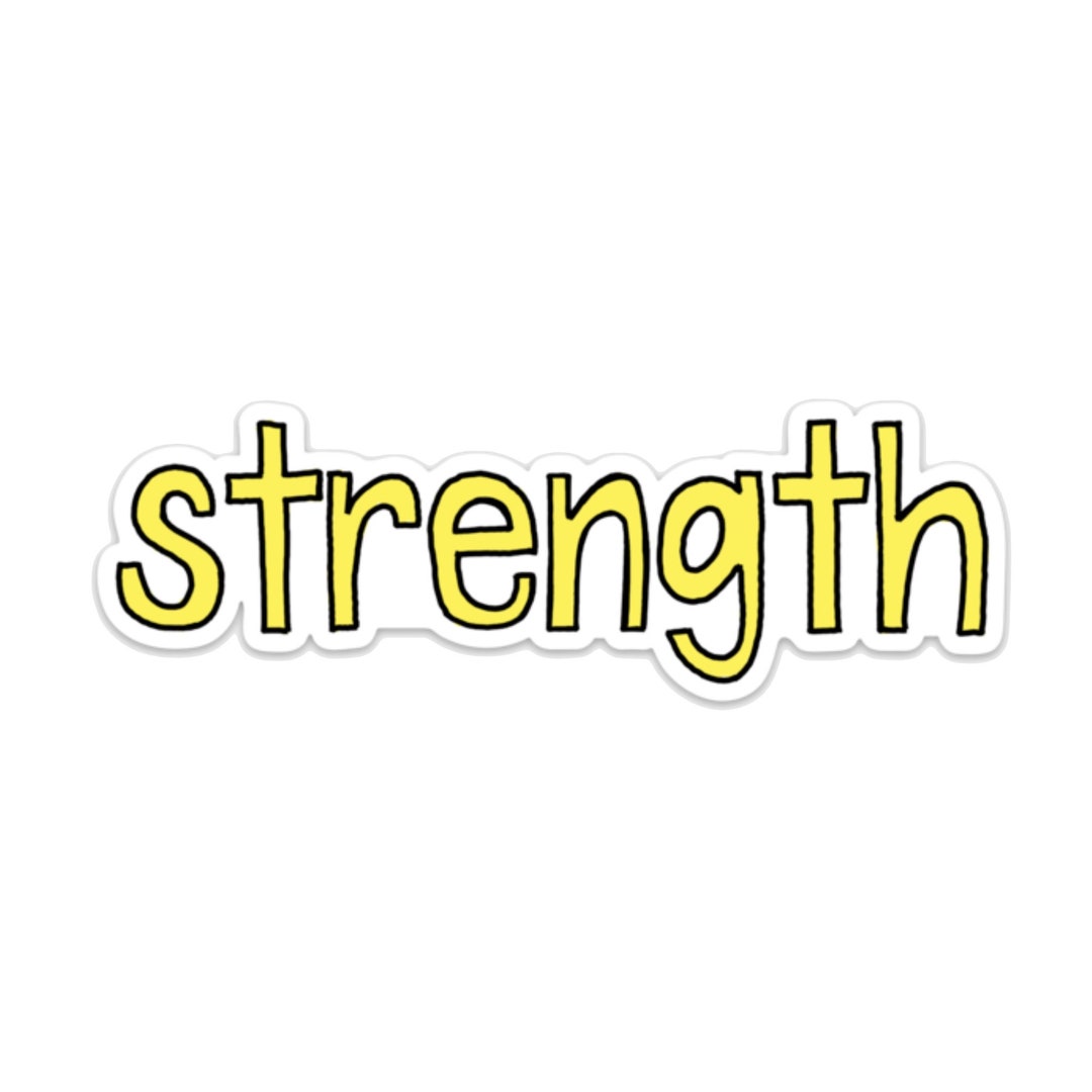 Check Strength Sticker Strength Vinyl Sticker - Etsy