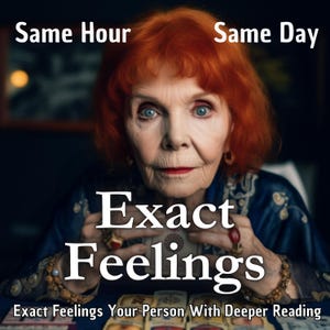 Sentimientos exactos a la misma hora / Lectura psíquica / Lectura de tarot a la misma hora / Lectura futura el mismo día Amor I Sentimientos I Pensamientos I Emociones I