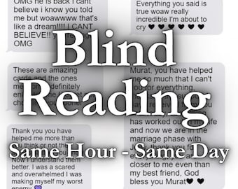 Same Hour Blind Psychic Reading | Tarot, Love, Career