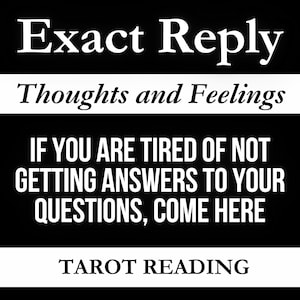 Respuesta exacta a la misma hora / Lectura de tarot I Lectura psíquica / Lectura del futuro el mismo día Amor I Sentimientos I Pensamientos I Emociones I Respuesta I Orientación