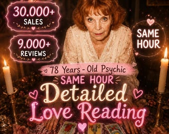 Detailed Love Psychic Tarot Reading, Same Hour Delivery