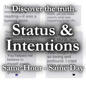 Status & Intentions | Psychic Honest Love Reading | Tarot Reading | No Tools Reading Love | Same Hour Love Reading I Spiritual Advices