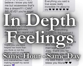 In Depth Feelings Tarot Reading | Same Hour Psychic Insight