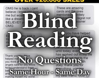 Blind Reading, Detailed Tarot Reading, No Questions Needed Intuitive Psychic Messages