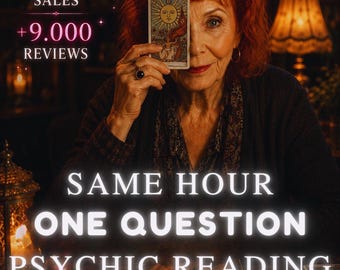 Tarot Reading One Question Emergency Psychic Reading, Same Hour