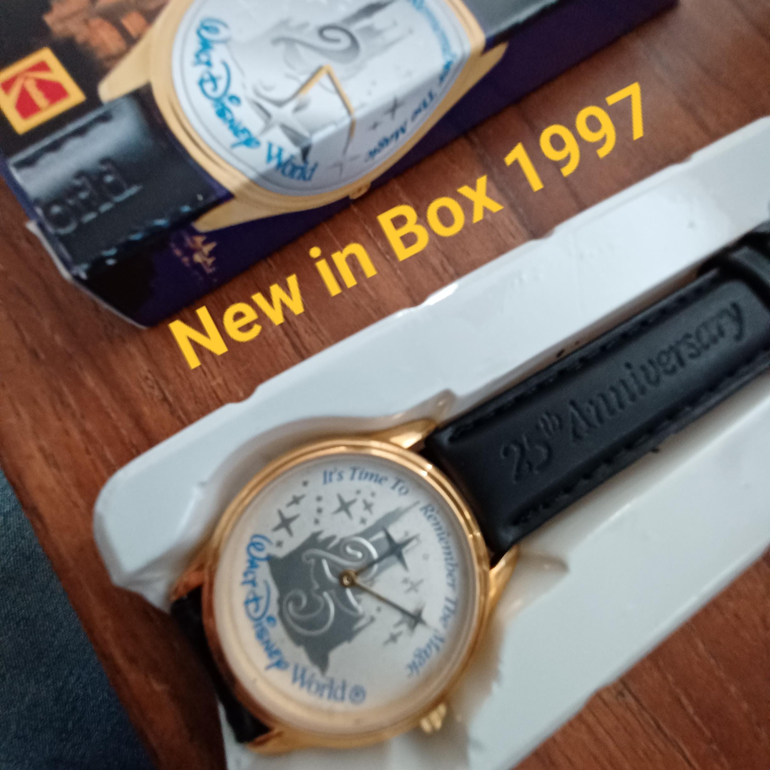 1996 Walt Disney World 25th Anniversary Kodak Watch NIB Mickey