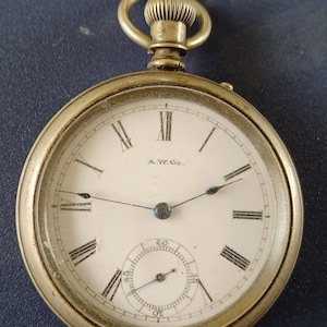 Pocket Watch American Waltham Co 1886 RARE PIN SET Size 14 All Original Hands, Case, Crystal, Dial 136 Years old! Ser# 2925116 Needs spring