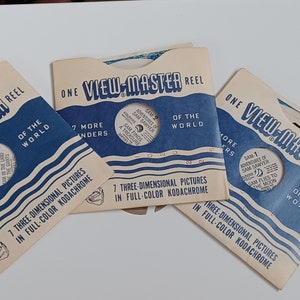 View Master Adventures of Sam Sawyer 3 Reels x  1950 Complete Reels Booklets SAM-1-2-3 excellent condition  3 Sleeves 72 years old and MINT