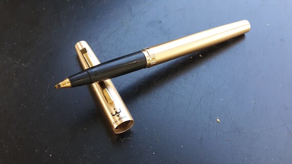 1964 Pentel Excalibur Gold Plate & Satin Brass Japan Mint in Box