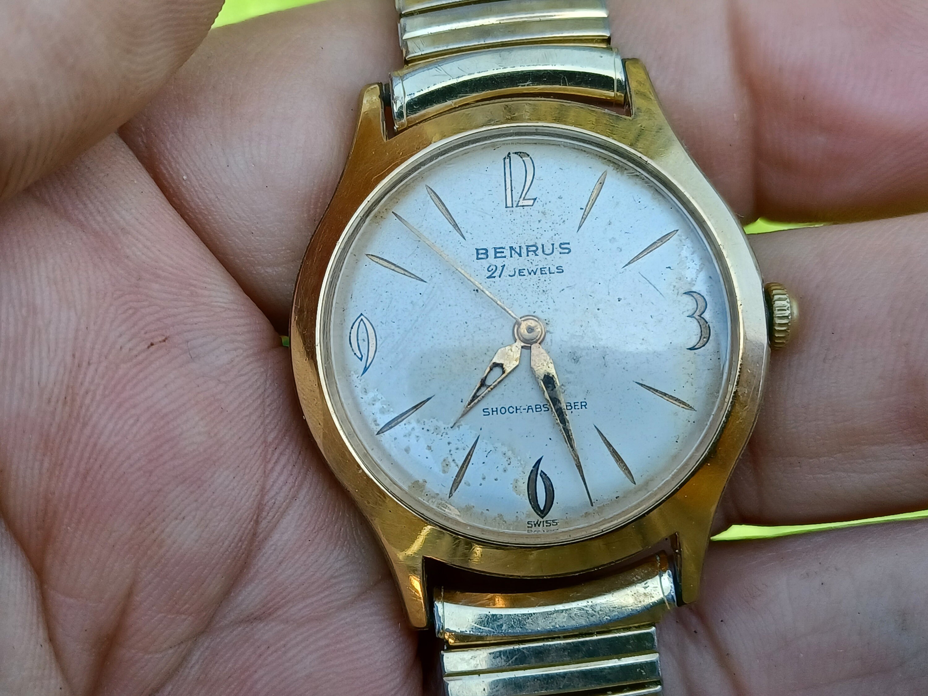 Benrus 21j SHOCK ABSORBER Stainless Steel Mens 1940 s Formal Dress Watch 3021 ETA caliber 251 Running and Looking Great 1949 Etsy