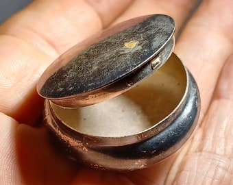 925 Compact Talc Powder Mirrored Box J B Williams co Glastonbury Ct Pill Box Ladies Makeup Cosmetic Talcum Rouge Blush Antique Not Polished